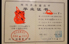 四川2002年高中畢業(yè)證圖片（四川省高中畢業(yè)證模板樣本）